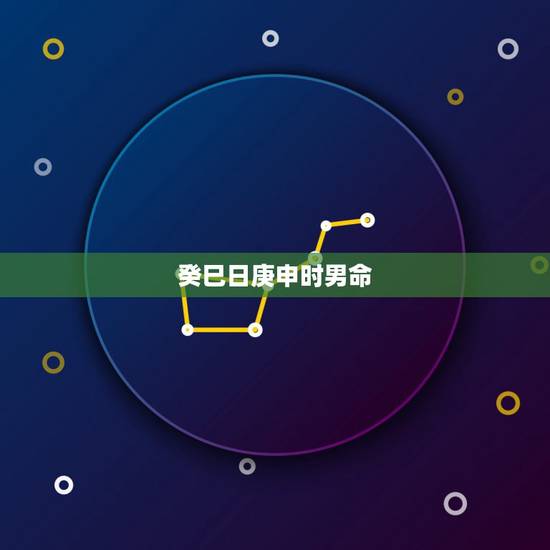 癸巳日庚申时男命，庚申年出生的人什么命