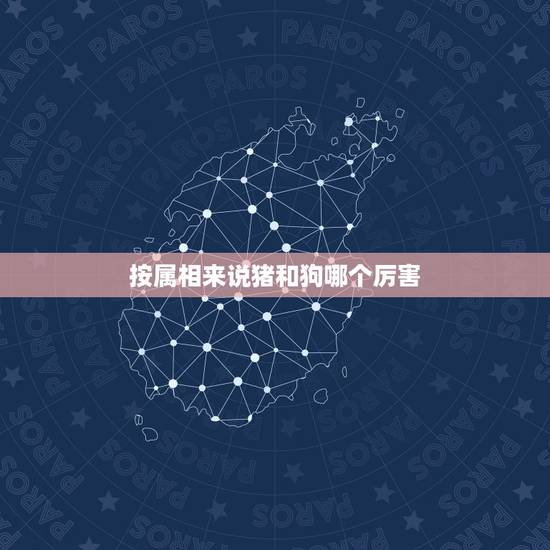 按属相来说猪和狗哪个厉害，属狗和属猪什么属相好