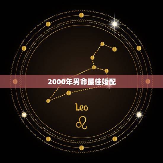 2000年男命最佳婚配，属龙的女生2000年的和什么属相的男生最配