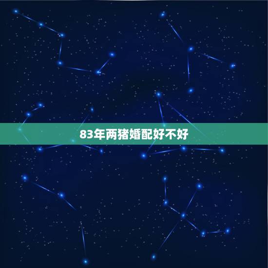 83年两猪婚配好不好,83年2月的猪和83年8月的猪婚配吗 83年两猪婚配好不好,83年2月的猪和83年8月的猪婚配吗