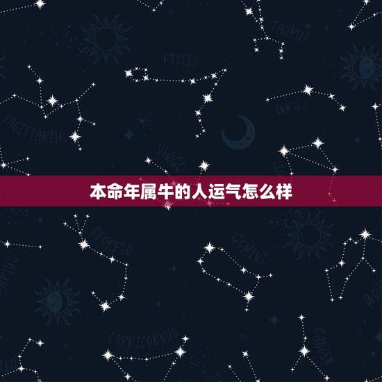 本命年属牛的人运气怎么样，今年本命年牛年运势怎么样？