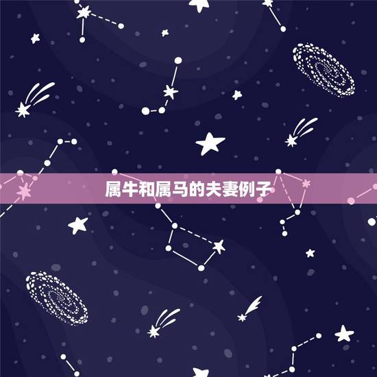 属牛和属马的夫妻例子,牛马属相合不合 属牛和属马的夫妻例子,牛马属相合不合