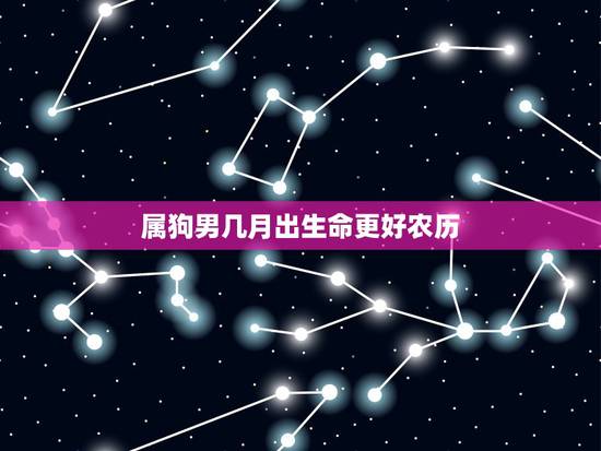 属狗男几月出生命更好农历,属狗的破月是农历几月 属狗男几月出生命更好农历,属狗的破月是农历几月