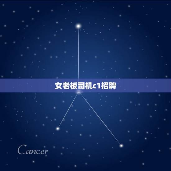 女老板司机c1招聘，找工作司机c1帮女老板