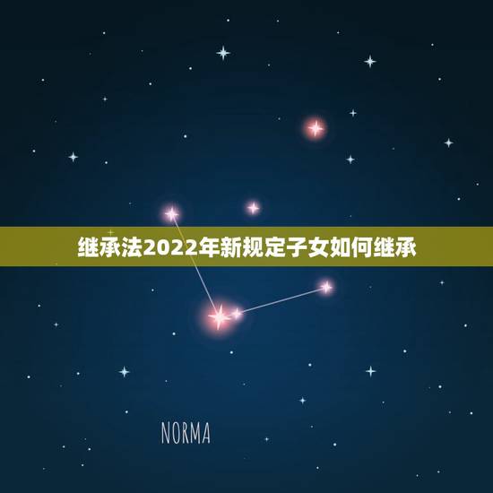 继承法2022年新规定子女如何继承，继承法2021年新规定继承顺序？