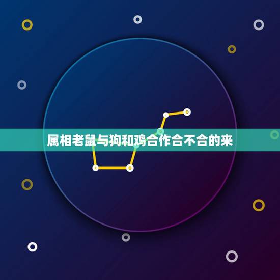 属相老鼠与狗和鸡合作合不合的来，鸡和狗的属相合不合