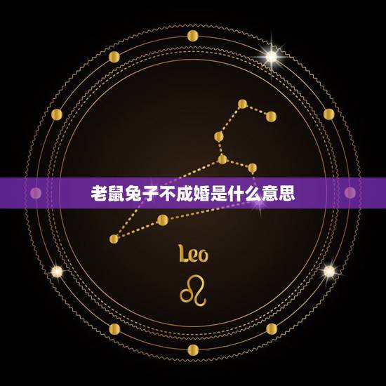 老鼠兔子不成婚是什么意思,属兔的为什么和属鼠的不能结婚 老鼠兔子不成婚是什么意思,属兔的为什么和属鼠的不能结婚
