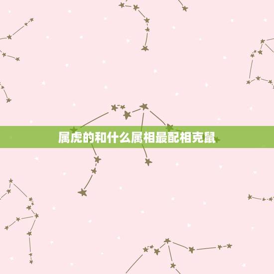 属虎的和什么属相最配相克鼠,属虎的和什么属相最配 属虎的和什么属相最配相克鼠,属虎的和什么属相最配
