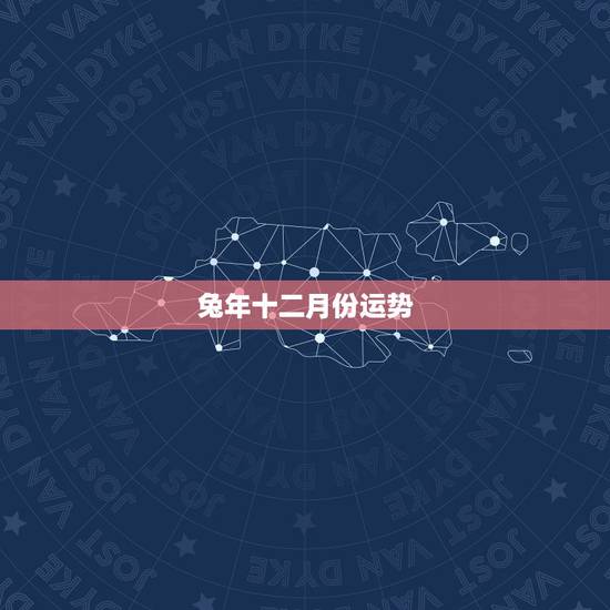 兔年十二月份运势，属兔 农历生日正月12 求2010的运势