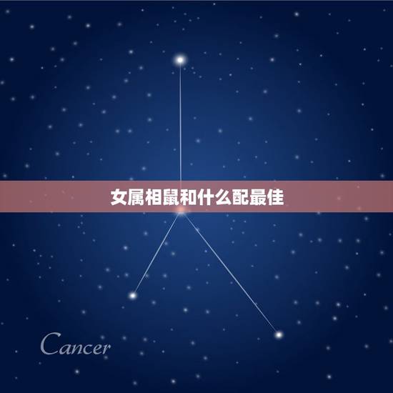 女属相鼠和什么配最佳，属鼠和什么属相相最配