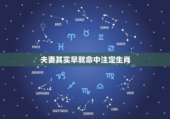 夫妻其实早就命中注定生肖,夫妻是同一种属相的好吗 夫妻其实早就命中注定生肖,夫妻是同一种属相的好吗