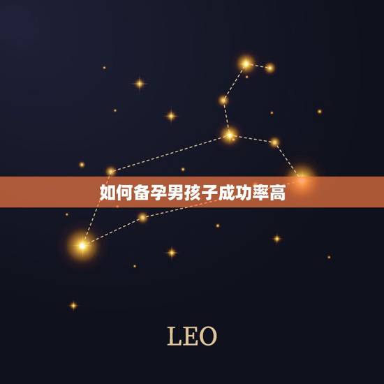 如何备孕男孩子成功率高，一般备孕怎样怀男孩几率大？