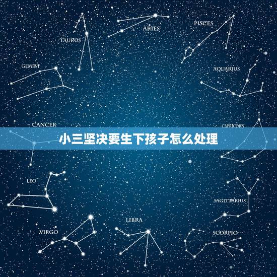 小三坚决要生下孩子怎么处理,怀孕小三执意要生下孩子怎么办 小三坚决要生下孩子怎么处理,怀孕小三执意要生下孩子怎么办