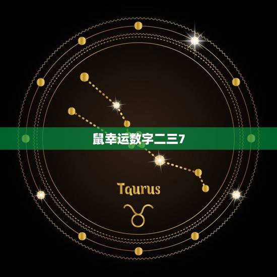 鼠幸运数字二三7 鼠幸运数字二三7