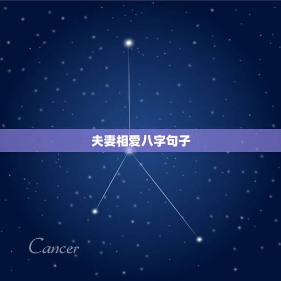 夫妻相爱八字句子，夫妻相爱的名言名句