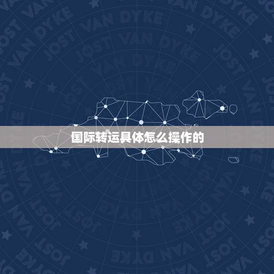 国际转运具体怎么操作的，国际货运操作流程