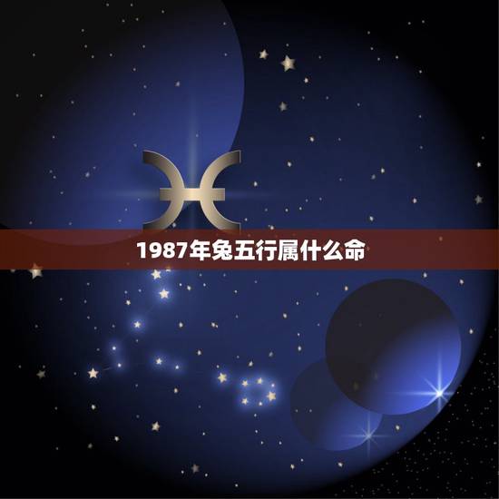 1987年兔五行属什么命，1987年属兔人的五行属什么？