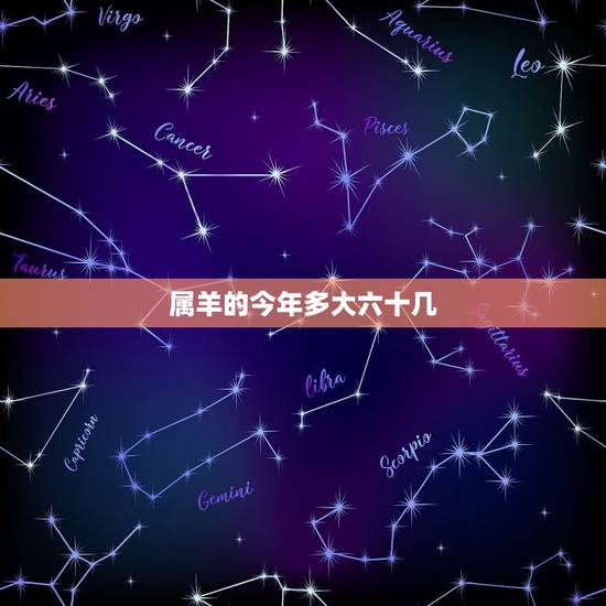 属羊的今年多大六十几，属羊的今年六十几周岁
