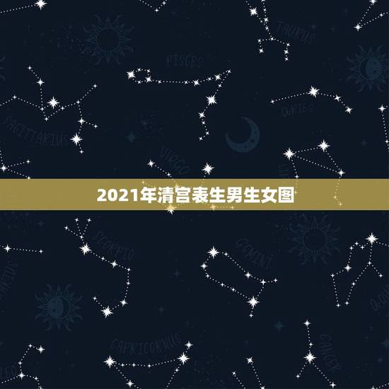 2021年清宫表生男生女图，你们知道清宫表2023生男生女图吗？