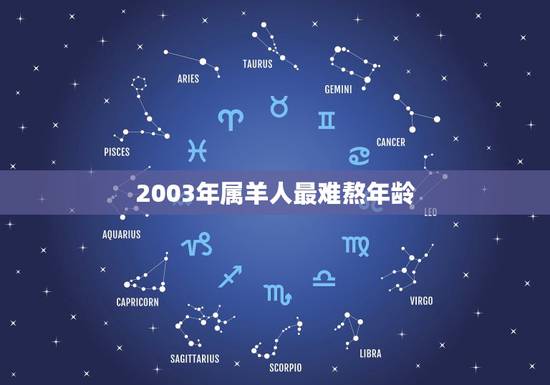 2003年属羊人最难熬年龄，2003年属羊是什么命