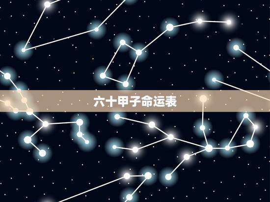 六十甲子命运表,60花甲子口诀六十甲子全文 六十甲子命运表,60花甲子口诀六十甲子全文