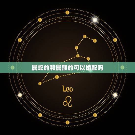 属蛇的和属猴的可以婚配吗,属猴的和属蛇的婚配好吗 属蛇的和属猴的可以婚配吗,属猴的和属蛇的婚配好吗