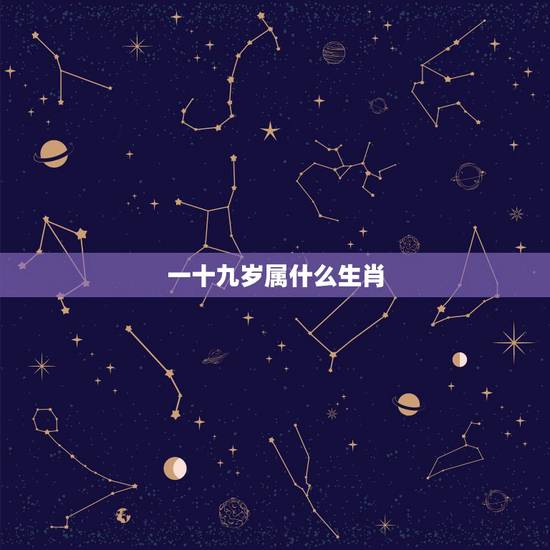 一十九岁属什么生肖,十九代表什么生肖 一十九岁属什么生肖,十九代表什么生肖