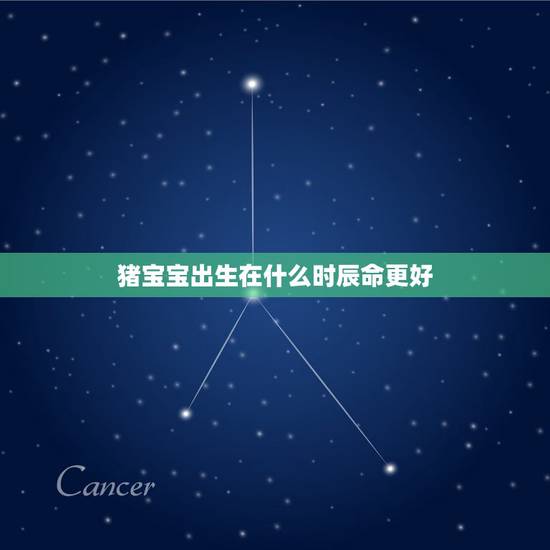 猪宝宝出生在什么时辰命更好，哪个时辰出生的人更好命最富贵