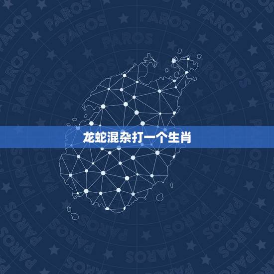 龙蛇混杂打一个生肖，龙蛇混杂难分清猜一生肖