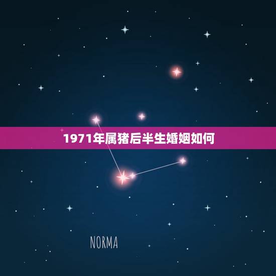 1971年属猪后半生婚姻如何，生肖猪最忌讳的颜色