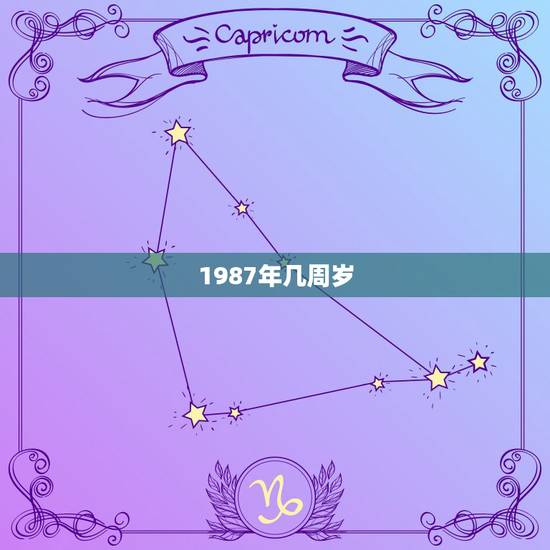 1987年几周岁，1987年属什么？有多大？