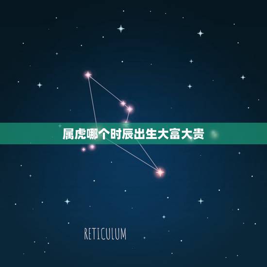 属虎哪个时辰出生大富大贵，属虎的什么时辰出生最好