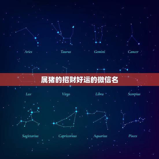 属猪的招财好运的微信名,适合属猪的微信名字 属猪的招财好运的微信名,适合属猪的微信名字