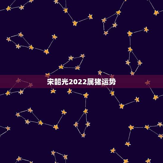 宋韶光2022属猪运势，宋韶光虎年运程的目录