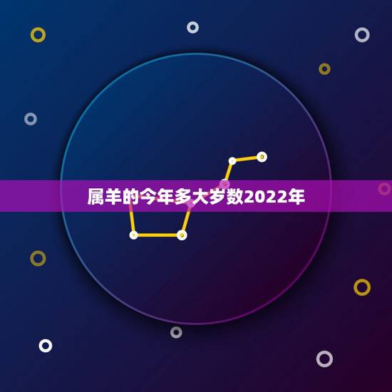 属羊的今年多大岁数2022年，属羊的今年多大年龄表
