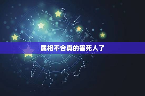 属相不合真的害死人了，属相不合真的不合适吗？