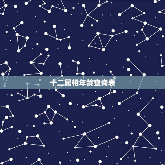 十二属相年龄查询表,十二生肖年龄对照表 十二属相年龄查询表,十二生肖年龄对照表