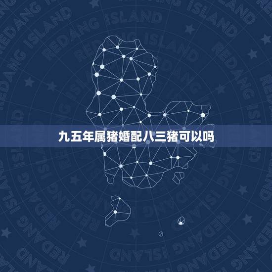 九五年属猪婚配八三猪可以吗，95年属猪女婚配表