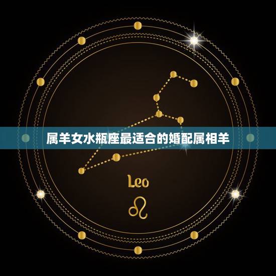 属羊女水瓶座最适合的婚配属相羊，属羊女水瓶座和什么属相最配