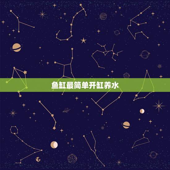 鱼缸最简单开缸养水，鱼缸如何养水