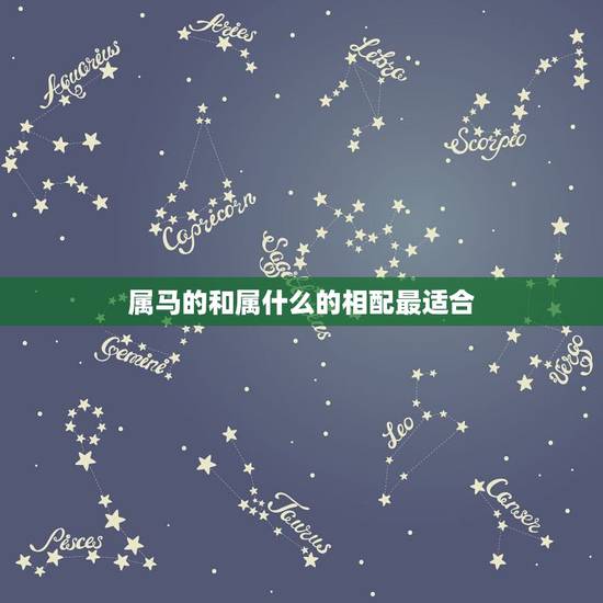 属马的和属什么的相配最适合 属马的婚配宜忌表