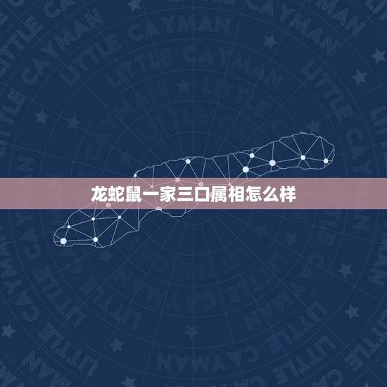 龙蛇鼠一家三口属相怎么样，龙蛇鸡鼠一家人好不好？