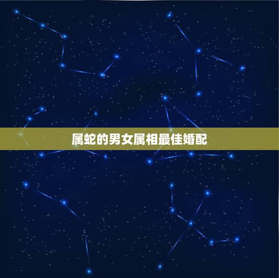 属蛇的男女属相最佳婚配，属蛇的人和什么属相配对最合适？