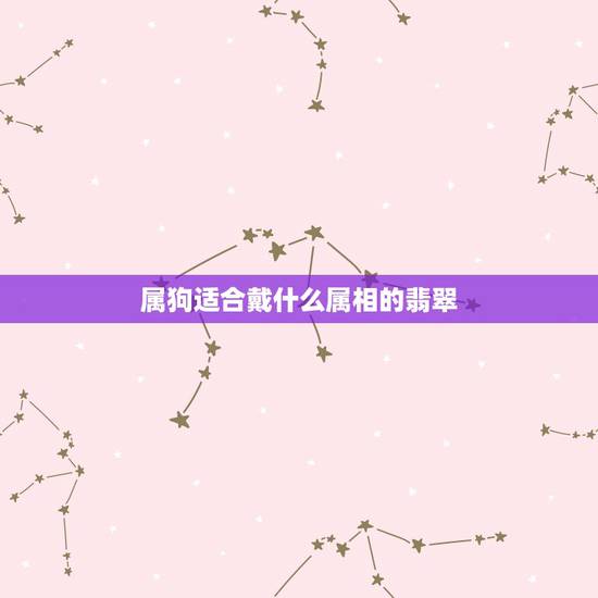 属狗适合戴什么属相的翡翠，翡翠生肖狗适合什么人佩戴