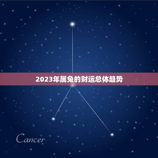 2023年属兔的财运总体趋势 2023年属兔的财运总体趋势