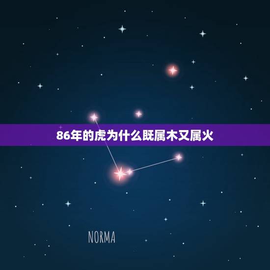 86年的虎为什么既属木又属火，为什么说属虎是木命，而已出生年份86年虎