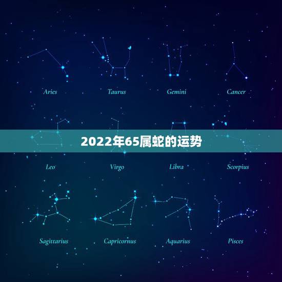 2022年65属蛇的运势，属蛇2023年运势及运程每月运程