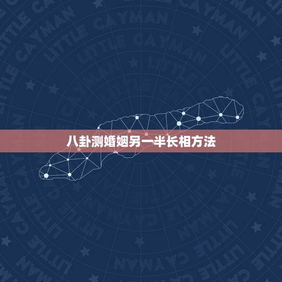 八卦测婚姻另一半长相方法，求高人测下八字，重点是婚姻和配偶的长相气质~