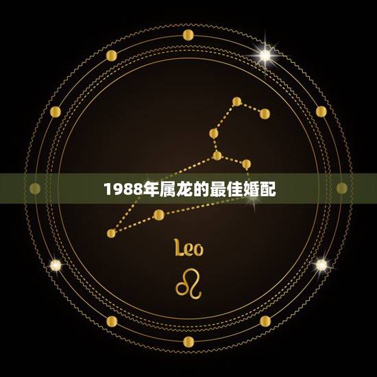 1988年属龙的最佳婚配,88年属龙的和什么属相最配 1988年属龙的最佳婚配,88年属龙的和什么属相最配