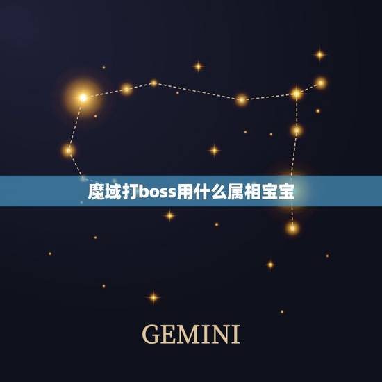 魔域打boss用什么属相宝宝，魔域用什么属性的BB打BOSS最好